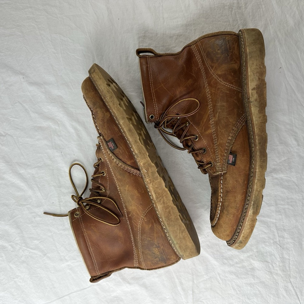 Thorogood 6" American Heritage Moc Soft Toe Work Boots 814-4200 Men's Size 15 D! - Picture 11 of 13